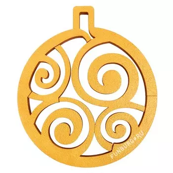 Фигура из пенопласта «Ёлочный шар»