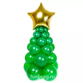 Фигура из шаров «Ель со звездой»