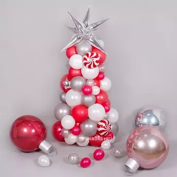 Фигура из шаров «Карамельная ель»