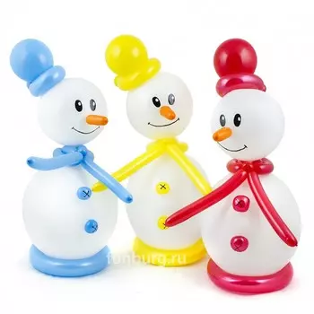 Фигура из шаров «Маленький снеговик»