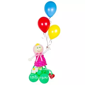 Фигура из шаров «Маша и медведь»