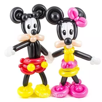 Фигура из шаров «Микки и Минни»