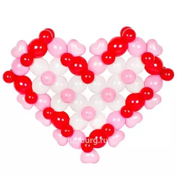 Фигура из шаров «Нежное сердце»