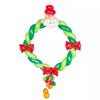 Фигура из шаров «Новогодний венок»