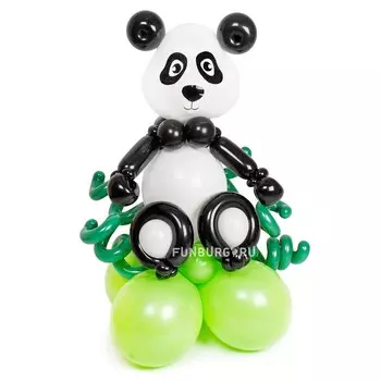 Фигура из шаров «Панда в бамбуковом лесу»