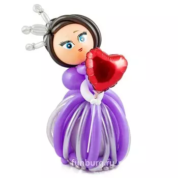 Фигура из шаров «Принцесса с сердцем»