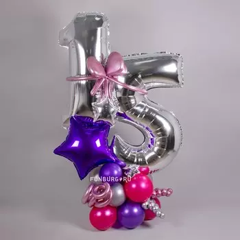 Фигура из шаров с цифрами «Малибу»