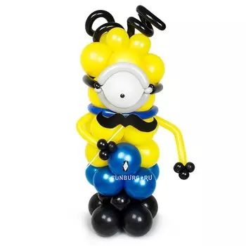 Фигура из шаров «Серьезный миньон»