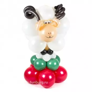 Фигура из шаров «Снежный барашек»