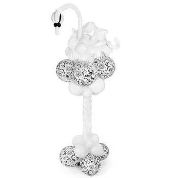 Фигура из шаров «Стойка с лебедем»