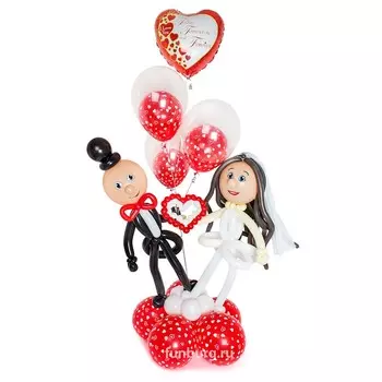 Фигура из шаров «Свадебное танго»