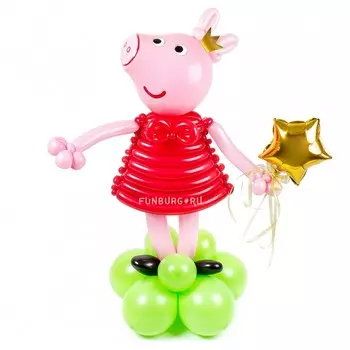 Фигура из шаров «Свинка Пеппа»