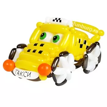 Фигура из шаров «Зеленоглазое такси»