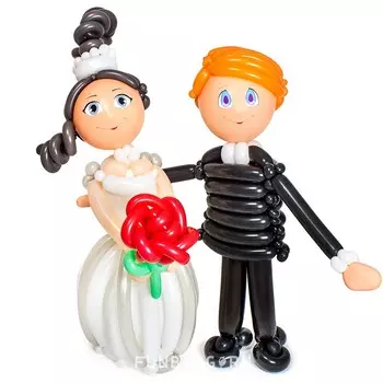 Фигура из шаров «Жених и невеста»