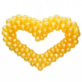 Фигура из шаров «Золотое сердце»