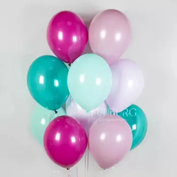 Гелиевые шары без рисунка «Ассорти mermaid»