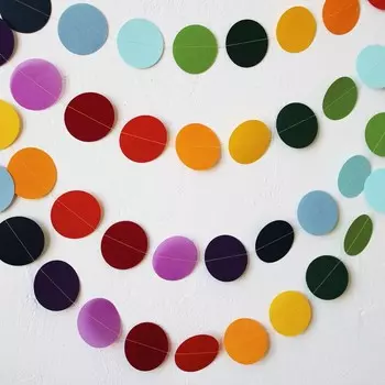 Гирлянда из кружков «Радуга»