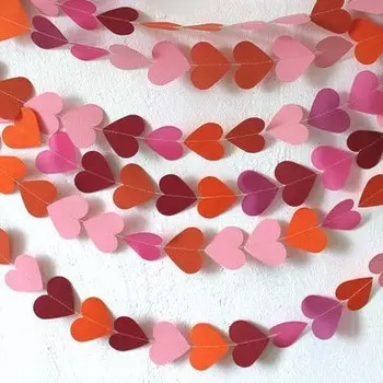 Гирлянда из сердец «Грейпфрут»