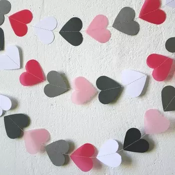 Гирлянда из сердец «Париж»