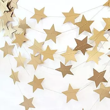 Гирлянда из звездочек «Золотые звезды»
