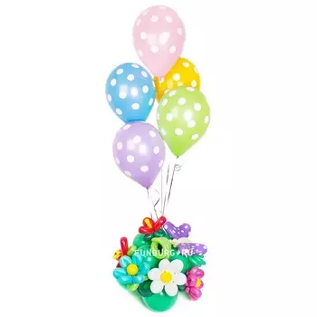 Элемент оформления «Цветочная поляна»