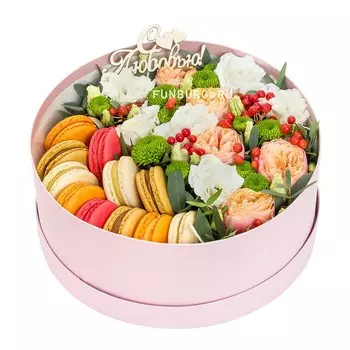 Композиция с макарунами «Мечты сбываются»