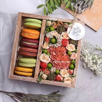 Композиция с макарунами «Осенний джаз»