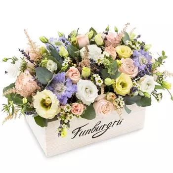 Композиция в деревянном ящике «Грасс»