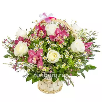 Корзина цветов «Летняя соната»