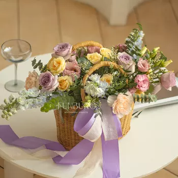 Корзина цветов «Прованс»