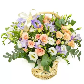 Корзина цветов «Прованс»