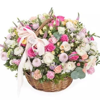 Корзина цветов «Роскошь»