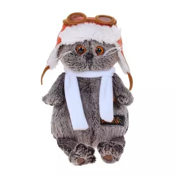 Мягкая игрушка "Басик в шлеме и шарфе"