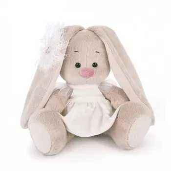 Мягкая игрушка «Зайка Ми в белом платье с голубем»