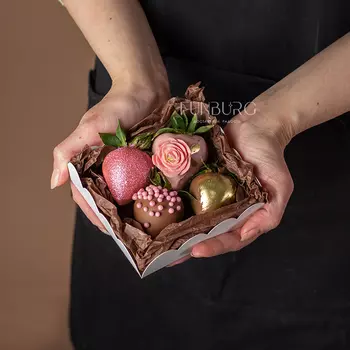 Набор клубники в шоколаде «Однажды в сказке» XS