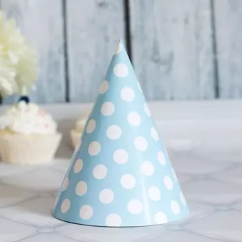 Набор колпачков «Голубые в горошек»