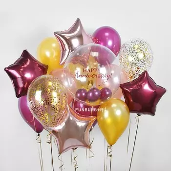 Набор шаров «Happy Anniversary!»