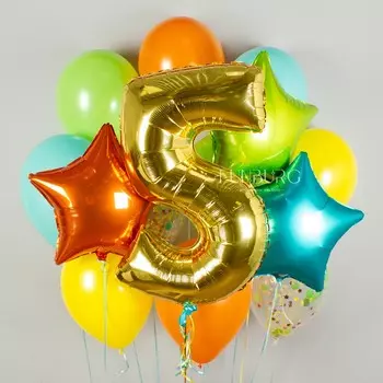 Набор шаров «Juicy Fruit» с цифрой