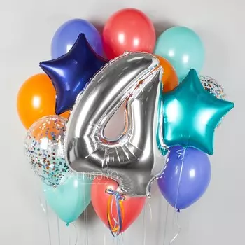 Набор шаров «Карнавал» с цифрой