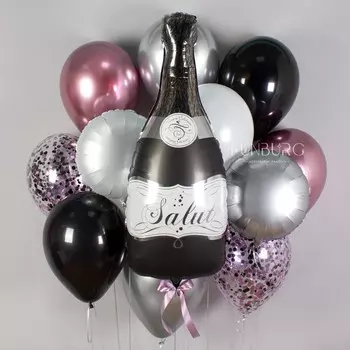 Набор шаров «Lets Party» в розовом цвете