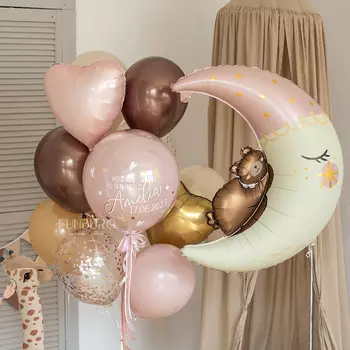 Набор: связка шаров с месяцем «Сладких снов»