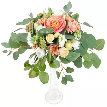 Настольная композиция в высокой вазе (вар. 2)