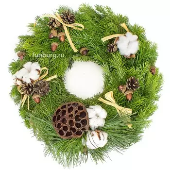 Новогодний венок «Лесной аромат»
