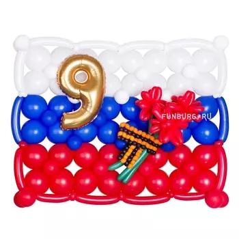 Панно из шаров «День Победы»