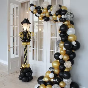 Разнокалиберная гирлянда (арка) из шаров