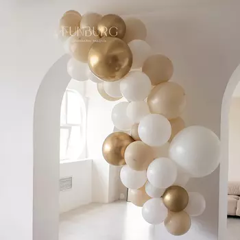 Разнокалиберная гирлянда из шаров «Золотое сияние»