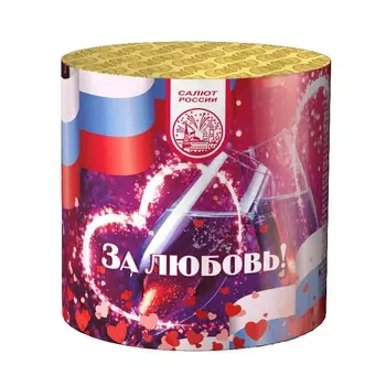Салют (8 зарядов) «За любовь!»