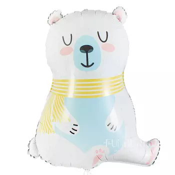 Шар из фольги «Белый мишка»