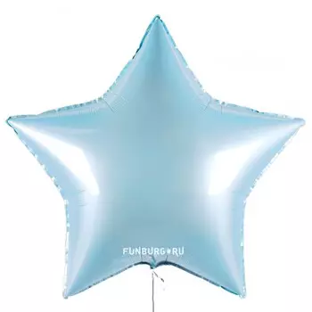 Шар из фольги «Большая голубая звезда» 36"