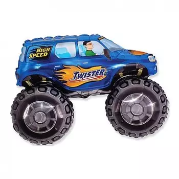 Шар из фольги «Большой синий внедорожник»